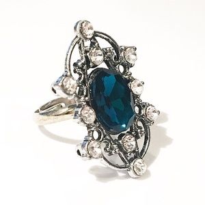 Blue Cocktail Ring